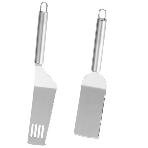 Homoyoyo Metal Pancake Spatula Stainless Steel 2Pcs 4.7Inches