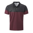 thumbnail image 4 of Men's Polo Shirts Workout Short Sleeve Polo Shirts Fashion Casual Buttons Lapel Casual Stylish Polo Shirt, 4 of 5