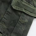 thumbnail image 5 of cllios Men's Camo Cargo Shorts Casual Classic Fit Work Shorts Lightweight Athletic Shorts with Multi Pockets Gifts for Men Army Green,36, 5 of 8