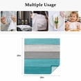 thumbnail image 5 of Cloth Napkins Set of 6 - 20x20 Inches, Turquoise Wood Grain Washable Reusable Table Napkins, Country Retro Wooden Plank Gray Soft & Absortbent Dining Napkin for Party Wedding Hotel Restaurant, 5 of 8
