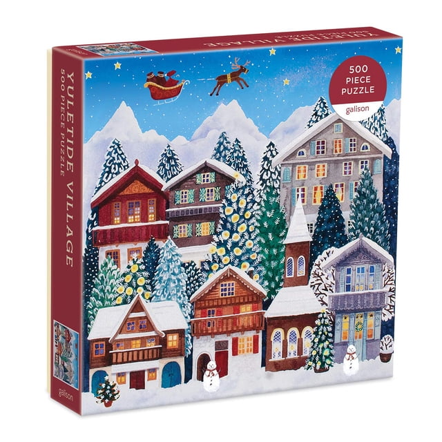 Puzzle Galison Yuletide Village de 500 piezas