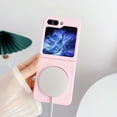 thumbnail image 2 of Allytechgroup Galaxy Z Flip 5 Case Magnetic, Compatible with Magsafe Slim Fit Shockproof Anti-Scratch Wireless Charging Support Bumper Phone Case for Samsung Galaxy Z Flip5, Pink, 2 of 10