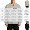 thumbnail image 3 of Gamivast Long Sleeve Shirts for Men V Neck Lightweight Pullover Basic Regular Fit Fall Tops White L, 3 of 6