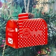 thumbnail image 2 of Buzón navideño de hierro, caja de regalo para niños, caja de sobres, decoración navideña para el hogar, el jardín y el exterior., 2 of 8