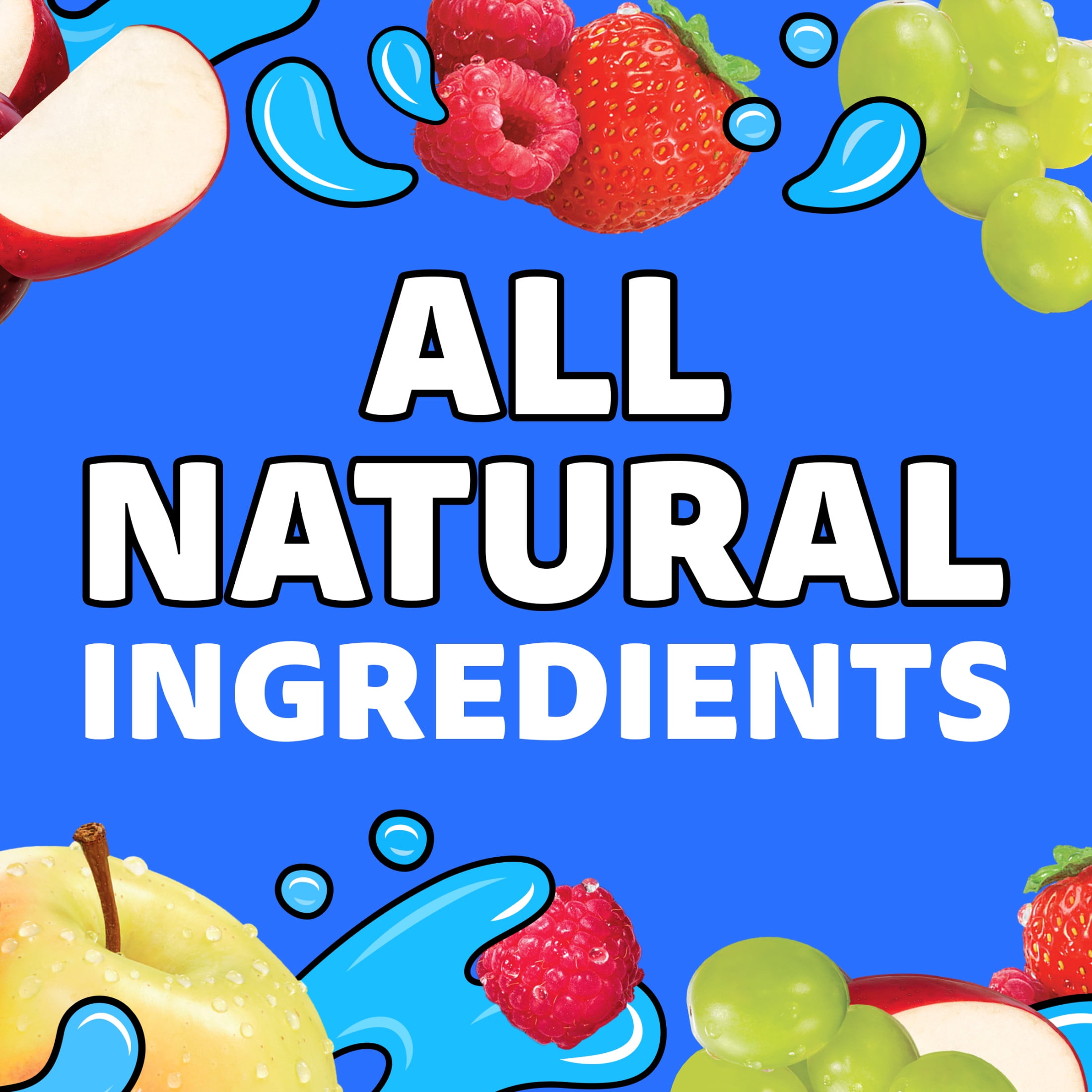Capri Sun Flavored with Other Natural Flavor Juice Drink Blend, 10 Pouches, for School Lunches and On-the-Go Hydration, Splash Cooler, All Natural Ingredients, 6 fl oz