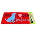 thumbnail image 2 of Home & Garden DOG LOVERS WELCOME SWITCH MAT Rubber Sassafras Paw Print 431518, 2 of 3