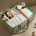 thumbnail image 3 of LEUCHTAMOR Baby Diaper Caddy Organizer,Stylish Nursery Storage Basket-Gift for Baby Shower,Newborn Caddy Organizer for Diaper Station-Green, 3 of 6
