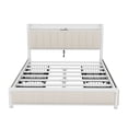 thumbnail image 5 of Pouseayar Bed Frame with 4 Storage Drawers, LED Headboard with  USB Ports, Queen Size, 5 of 13