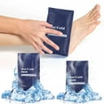 thumbnail image 2 of Cold Hot Therapy Packs, Dual Purpose Gel Ice Packs, Soft Gel, 220ml + 110ml, Versatile Treatment, For Injuries, Pain Relief, Muscle Recovery, Reusable Design, Home/Office/Travel Use | Plastic, A, 2 of 9