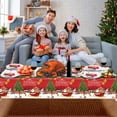 thumbnail image 5 of Merry Christmas Tablecloth Plastic Christmas Tree Ball Table Cover Rectangle Winter Snowflake Tablecloth for Merry Christmas Holiday New Year Eve Party Decorations Supplies,54x108inch, 5 of 8