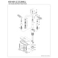 thumbnail image 7 of Kingston Brass KS1493WLL Wilshire Double-Handle Vessel Sink Faucet, Antique Brass, 7 of 7