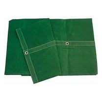 Standard Duty Tarp, 3 ft 6 in x 7 ft 6 in, 20 Mil, Green, Cotton Canvas