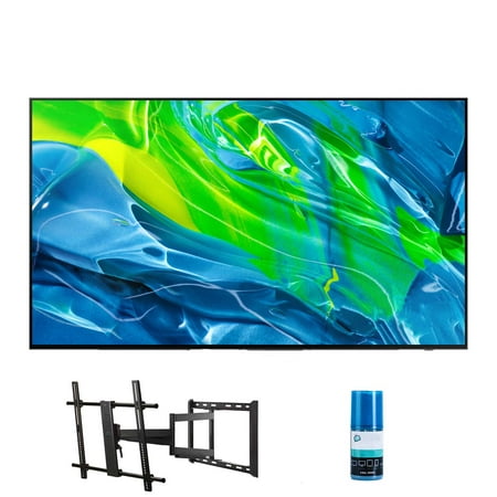 SAMSUNG 55-Inch Class OLED 4K S95B Series - Quantum HDR OLED Self-Illuminating LED Smart TV with Walts TV Full Motion Mount for 43"-90" TV's and Walts Screen Cleaner Kit (2022)