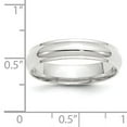 thumbnail image 7 of 14K White Gold 5mm Half Round with Edge Band Ring Size 11, 7 of 7