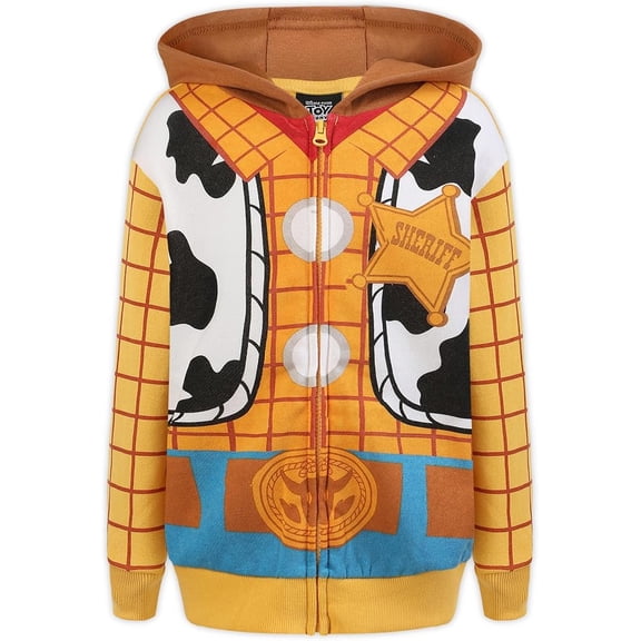 Disney Toy Story Woody Buzz Lightyear Zip Up Hoodie (Boys), Sizes 2T-7