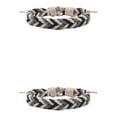 thumbnail image 4 of Justharion Appreciate Handcrafted Of Multicolored Braided Friendship Bracelet Fashionable AAA-011 2Set, 4 of 6