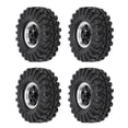 thumbnail image 1 of RC Wheel Rim, 1.0 Beadlock Wheel Rim with Tires 6 Holes Aluminum Alloy RC Beadlock Wheel Hub for 1/24 RC Crawler Car, 1 of 7