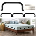 thumbnail image 1 of 4 PCS Mattress Slide Stoppers, Metal Mattress Retainer Bars, Non-slip Mattress Gripper, Mattress Holder with Screws, Mattress Stabilizer for Adjustable Beds, Wooden Beds, RV Beds, 1 of 6