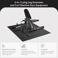thumbnail image 3 of BalanceFrom Fitness 2-in-1 Lying Leg Extension and Curl Machine Gym Equipment, 3 of 10
