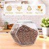 thumbnail image 5 of Duslogis Plastic Candy Jars with lids,51Oz Clear Cookie Jars,Hexagon Candy Containers for Candy Buffet,Snacks,Food,Coffee Pod,Dog Treats,Washing Powder,Kitchen Storage, 5 of 7