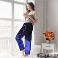thumbnail image 5 of Salouo Steel Skull Print Women's Pajama Pants Casual Loose Sweatpants PJs Flowy Pants Drawstring Palazzo for Women Wide Leg Pants Lounge Pajama -Large, 5 of 8