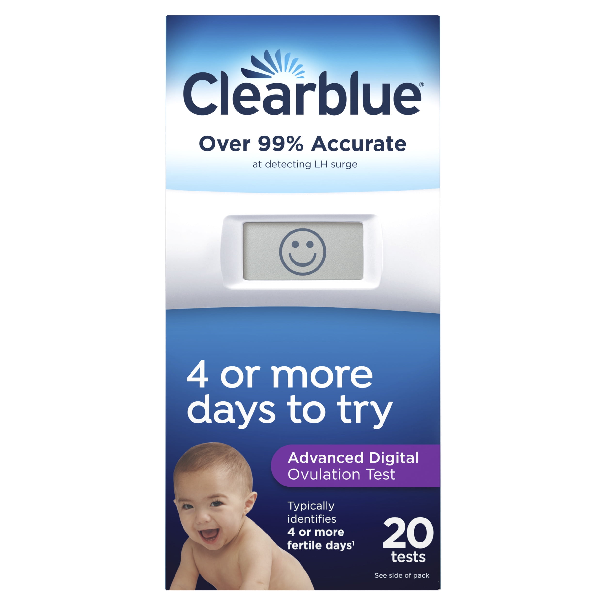 Clearblue Advanced Digital Ovulation Test Predictor Kit 20 Tests 