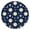 Dark Blue Sun-1, variant on Dark Blue Sun Moon Star Pattern Round Fitted Tablecloth with Elastic Edge,Dining Table Cover Waterproof,Outdoor Round Tablecloth for Camping,Dining,Indoor and Outdoor
