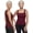 Burgundy, variant on Avulea's Built in Comfort Bra Tanktop, Avulea Padded Tank Tops for Women with Support, Seamless Shaper Cami & Braless Tops