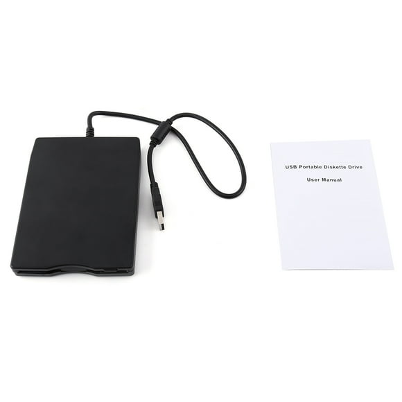 ZOUSSIQI 3.5" USB External Floppy Diskette Disk Drive Portable 1.44MB FDD for PC Windows EL225#74531