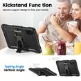thumbnail image 5 of XYX for Xiaomi Redmi Pad 2 Case 11 inch, 3in1 Heavy Duty Shockproof Tablet Cover with Stand, Shoulder Strap, Black, 5 of 7