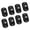 black B, variant on 12 Pcs Self Adhesive Caster Wheels – 360° Swivel Mini Rolling Wheels for Small Appliances, Furniture, Storage
