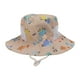 thumbnail image 3 of Gorro de pescador para bebé, transpirable, con estampado de dibujos animados, con protección solar y cuerda resistente al viento, para niños de 6 meses a 3 años, color caqui, dinosaurio, 3 of 15