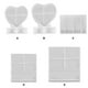 thumbnail image 4 of Imagen Marco Soporte Moldes Moldeos DIY Regalo Fotografías en forma de corazón Molde de silicona Resistencia al calor Disparo de escritorio flexible Pequeño marco de forma de corazón Yuarrent HA010008-01, 4 of 6