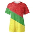 thumbnail image 4 of PMUYBHF T-Shirt Imprimé à Manches Courtes Col Rond pour Femmes Printemps Été 1116 m, 4 of 5