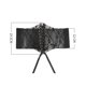 thumbnail image 3 of Gibobby Vestidos de noche Cinturón de corsé para mujer Tops con cordones Cinturón sin tirantes Underbust Corset Bustier Sheer Mesh Cincher Cinturón ancho(Negro,Talla única), 3 of 5