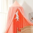 thumbnail image 4 of Bed Canopy for Girls, Soft Pink Princess Canopy for Girls Bed, Dreamy Decor Frills Bed Canopies for Kids Room, Hanging Canopy Bedding Drapes Toddler Reading Nook Play Tent, 4 of 5
