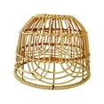 thumbnail image 1 of Pantalla de lámpara de ratán Creative Scandi Lámpara Decoración Droplight Pantalla tejida Pantalla de lámpara Cubierta de luz colgante de Marrón, 1 of 8