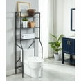 Furniture of America Melville 14"W x 26.25"D x 64.75"H 3-Shelf Bathroom ...