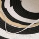 thumbnail image 3 of Sombrero de playa Meidiya para mujer, sombrero de paja a rayas blancas y negras, sombrero de playa flexible, gorra de ala ancha plegable, 3 of 7