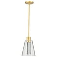 thumbnail image 3 of Nuvo Lighting Aura 7 Inch LED Pendant Brushed Brass K9 Bubble Crystal 3000K CCT - Brushed Brass, 3 of 5