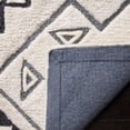 thumbnail image 3 of SAFAVIEH Casablanca Jerrie Aztec Plush Shag Area Rug, Ivory/Grey, 5' x 8', 3 of 4
