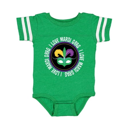 

Inktastic Mardi Gras Lover Holiday Mask Gift Baby Boy or Baby Girl Bodysuit