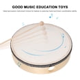 thumbnail image 3 of Kids Hand Drum Set with Wood Frame Percussion Instruments for Music Education Lightweight Design 6pcs 6 8 10 Inch, 3 of 8