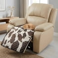thumbnail image 3 of ZIATUBLES Cow Print Recliner Chair Cover, Anti-Slip Reclining Sofa Seat Cushion Slipcover, Washable Pet Friendly Furniture Protector, 38.58 x 24.40 Inches Living Room Decor, 3 of 8