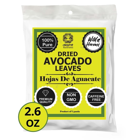 Akshit  Dried Avocado Leaves, 100%  Natural Avocado Leaf,  Herbal  Tea, Caffeine-Free, Non-GMO, 2.6 oz