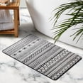 thumbnail image 3 of Stylish Boho Bathroom Runner Rug, 20x32 in - Non-Slip Moroccan Geometric Design. Soft, Machine-Washable Long Bath Mat Perfect for Bathtub, Sink, Shower. Bring Home the Farmhouse Charm!, 3 of 5