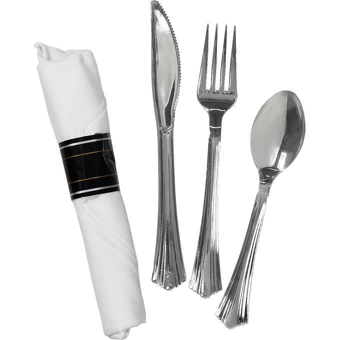 Reflections 3piece Cutlery Kit, Silver, 30count
