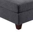 thumbnail image 4 of Lemy 32 Inch Modular Armless Sofa Chair, Tufted Gray Upholstery, Solid Wood, 4 of 5