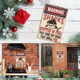 thumbnail image 6 of HELLOYOUNG Shark Pool Metal Tin Sign Warning Sharks Spotted in This Pool Funny Wall Decor Novelty Rustic Gift for Home Garage Bar Man Cave, 6 of 7