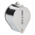 thumbnail image 4 of Identifying Jewelry Portable Jewelers Magnifier, 49g Mini Glass Magnifier, Stainless Steel Frame Checking Jewelry for Tabulating Silver, 4 of 7